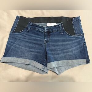 Isabel Maternity by Ingrid & Isabel Dark Blue Jean Shorts
